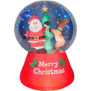 Inflatable Christmas snow globes at walmart